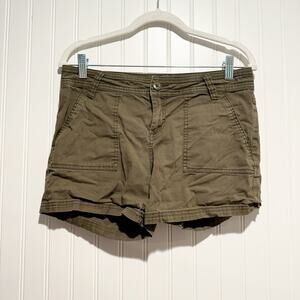 Prana Olive Green Tess Shorts Size 6